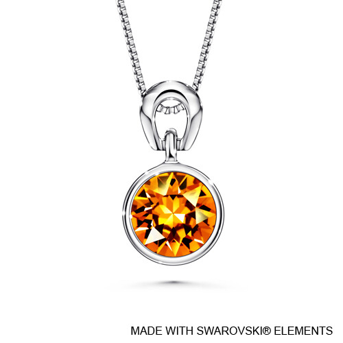 LUSH Solitaire Birthstone Necklace (Available in 12 Colours)
