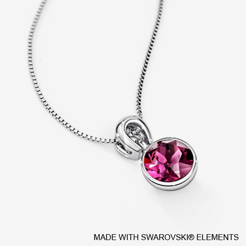 LUSH Solitaire Birthstone Necklace (Available in 12 Colours)