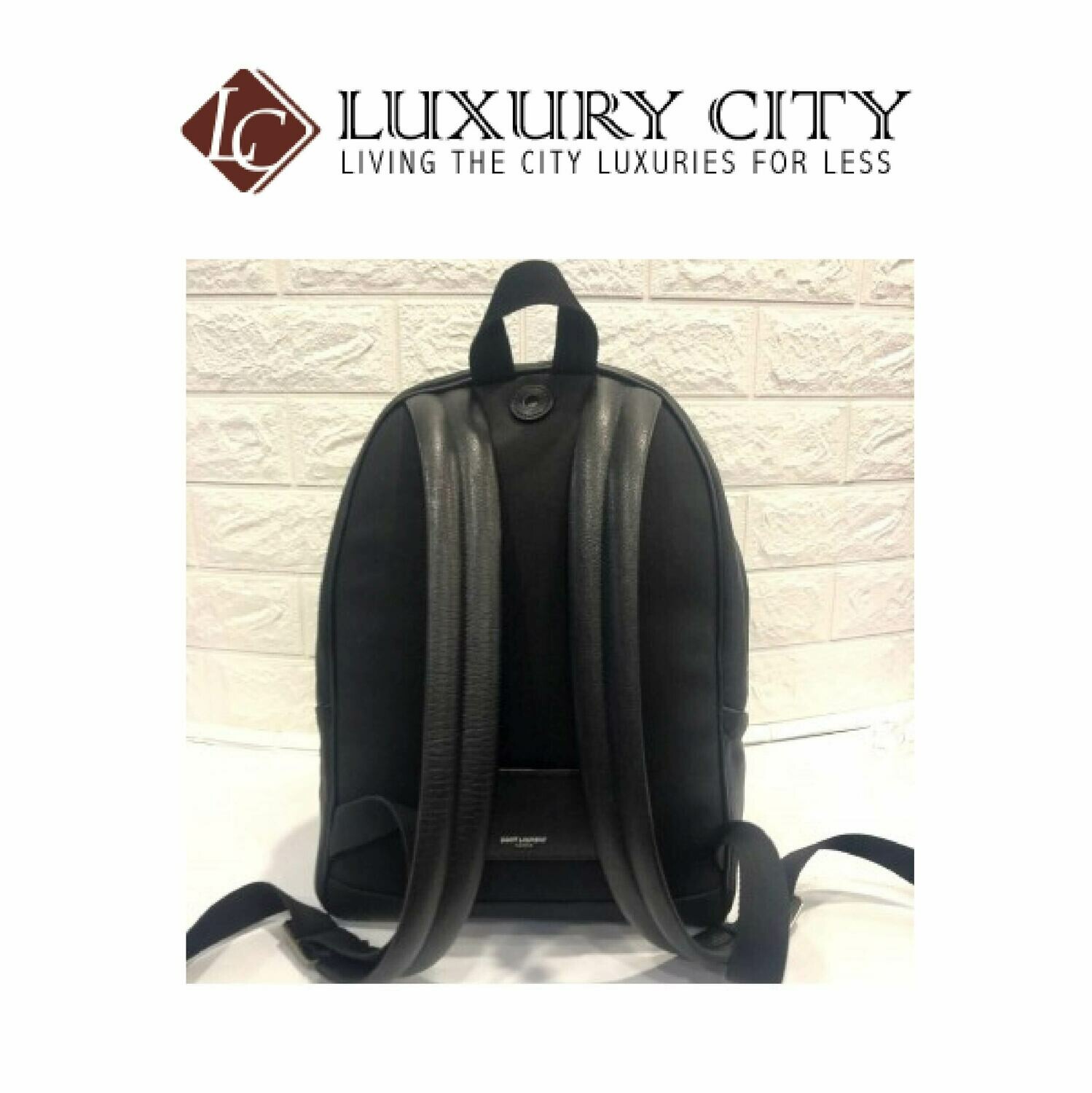 [Luxury City] Saint Laurent Full Leather Backpack-98738036