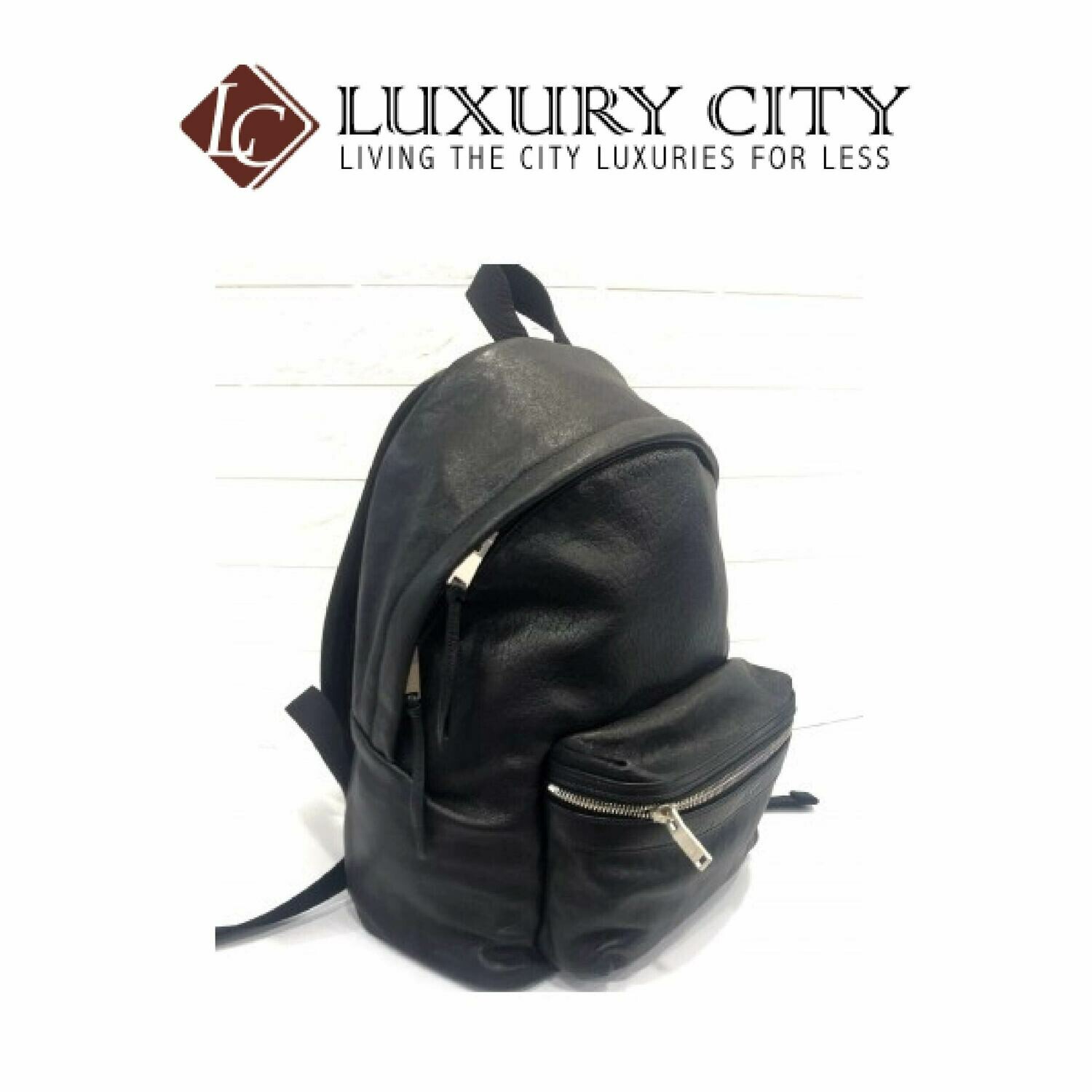[Luxury City] Saint Laurent Full Leather Backpack-98738036
