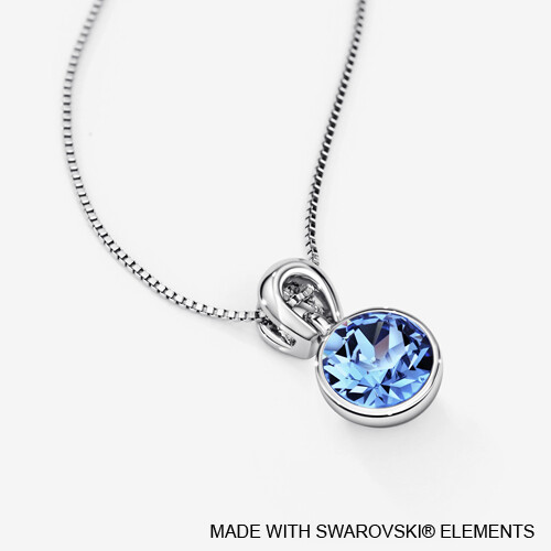 LUSH Solitaire Birthstone Necklace (Available in 12 Colours)