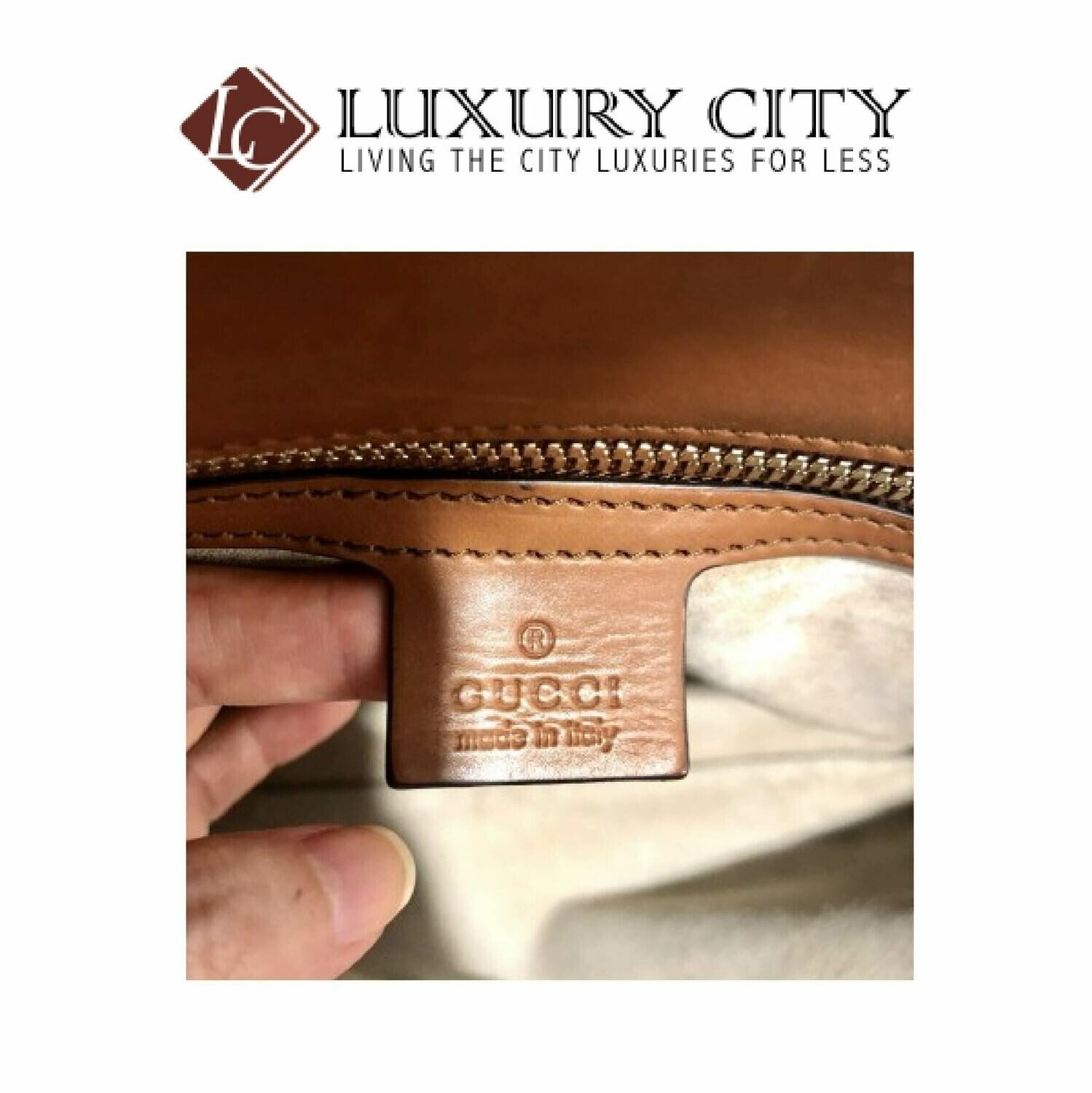 [Luxury City] Gucci Leather Business Bag GUCCI-271569213317 (Brown)