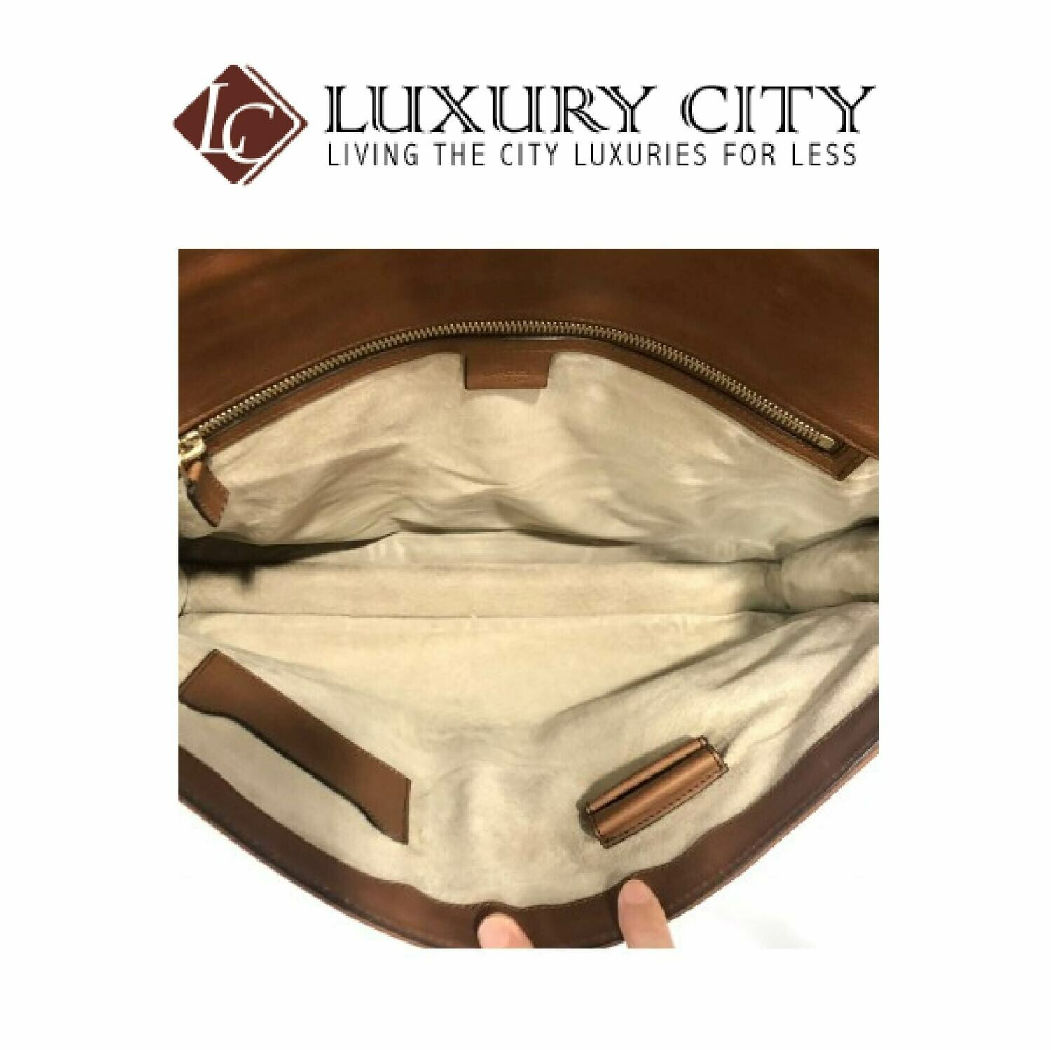 [Luxury City] Gucci Leather Business Bag GUCCI-271569213317 (Brown)