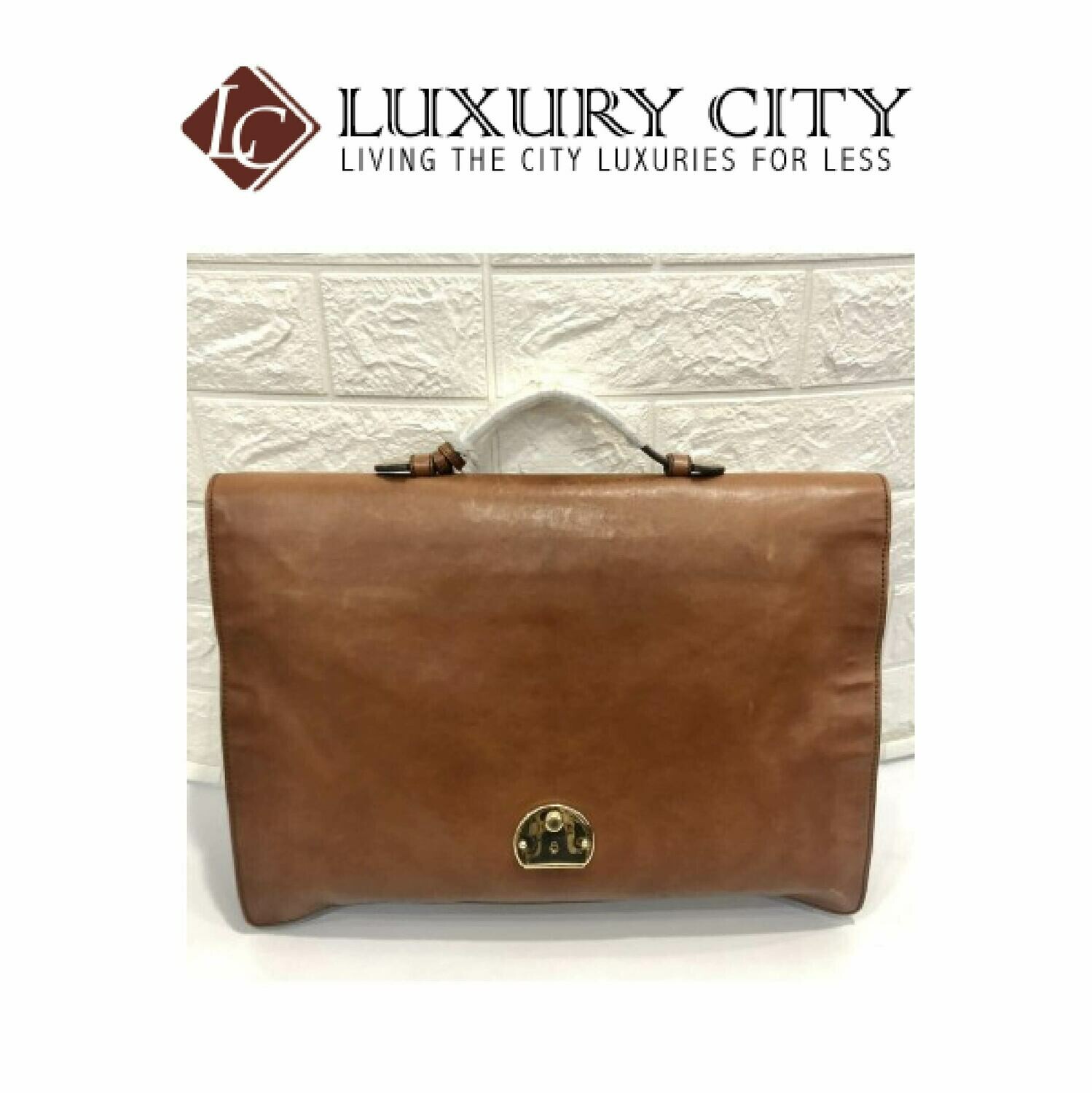 [Luxury City] Gucci Leather Business Bag GUCCI-271569213317 (Brown)