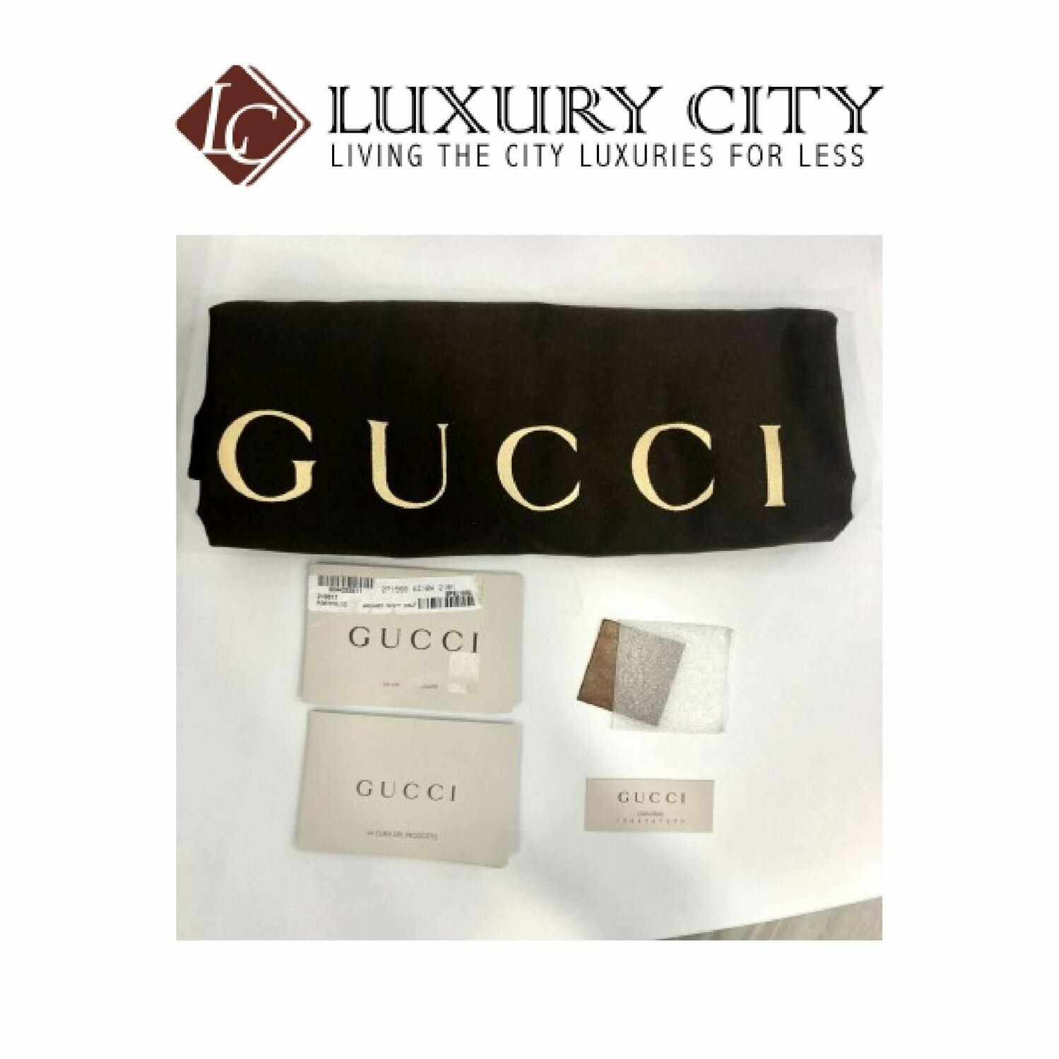 [Luxury City] Gucci Leather Business Bag GUCCI-271569213317 (Brown)