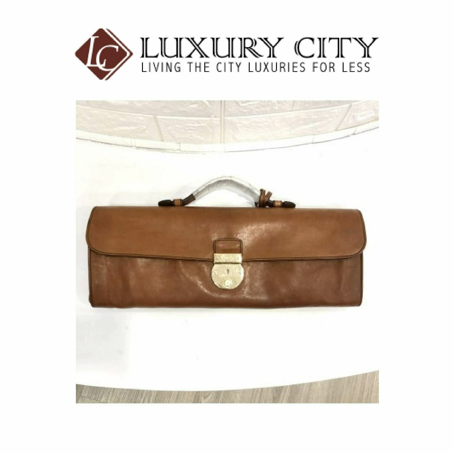 [Luxury City] Gucci Leather Business Bag GUCCI-271569213317 (Brown)
