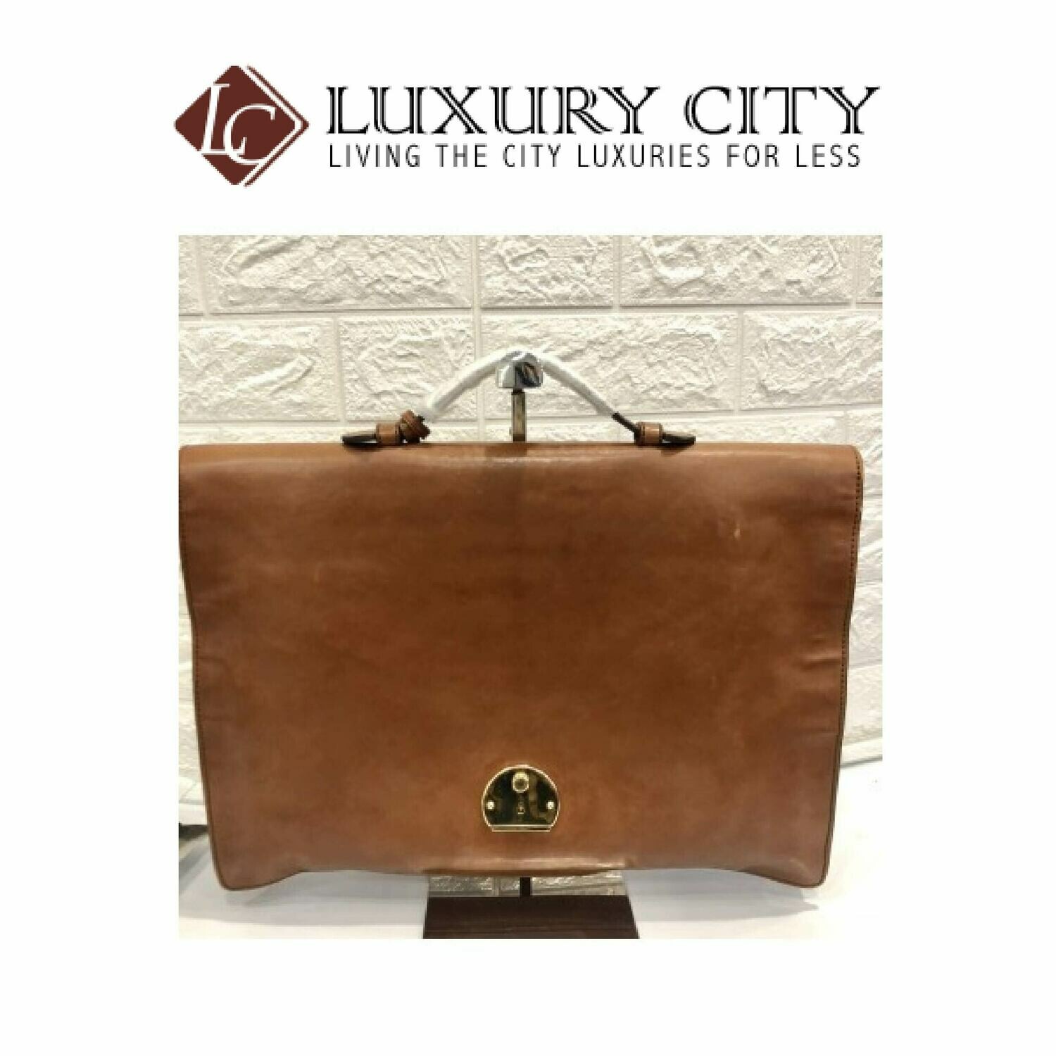 [Luxury City] Gucci Leather Business Bag GUCCI-271569213317 (Brown)