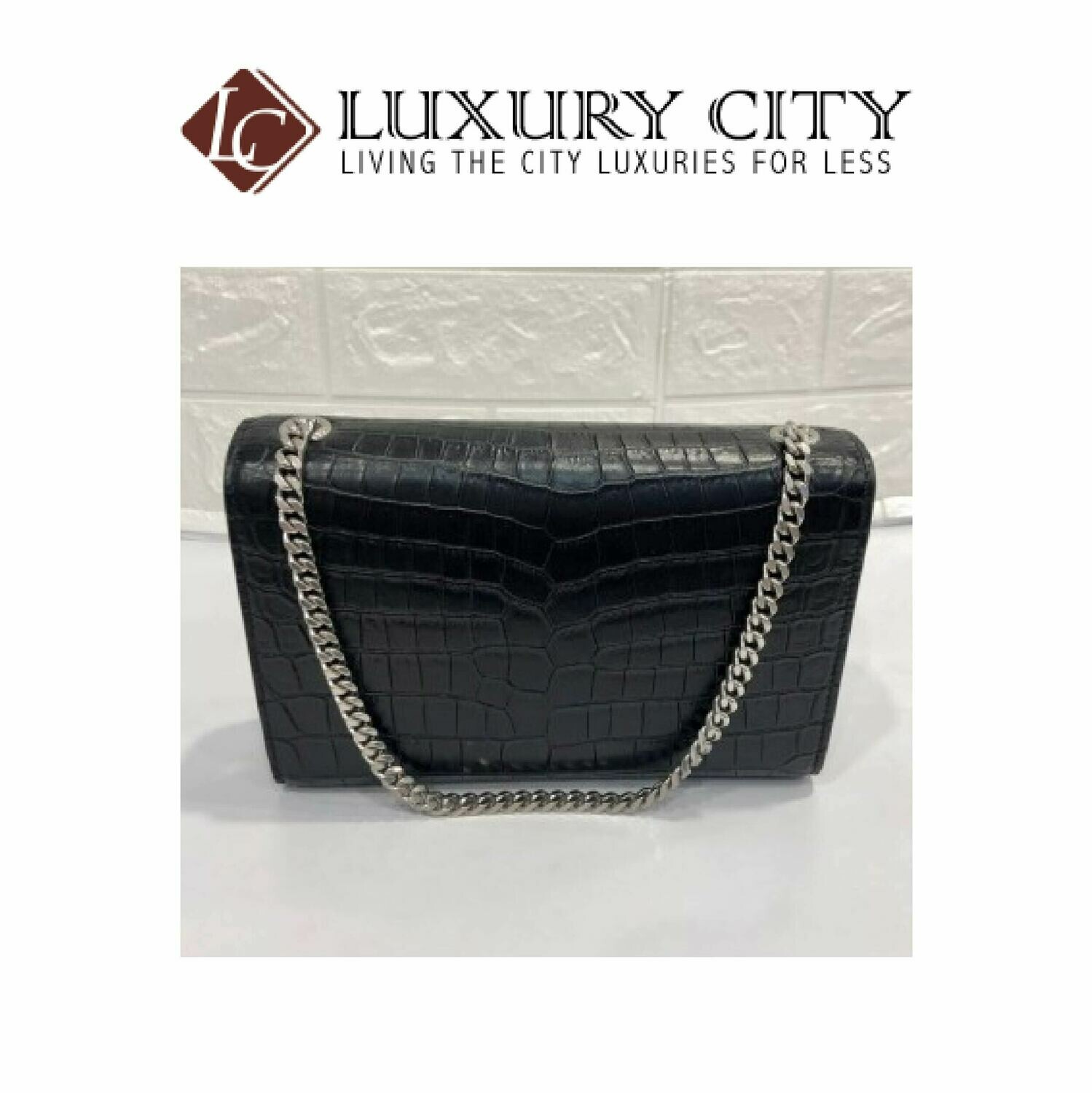 [Luxury City] Yves Saint Laurent Classic Monogram Tassel Satchel Black YSL- 96071324