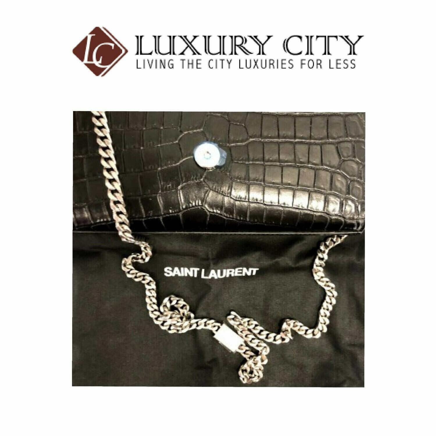 [Luxury City] Yves Saint Laurent Classic Monogram Tassel Satchel Black YSL- 96071324