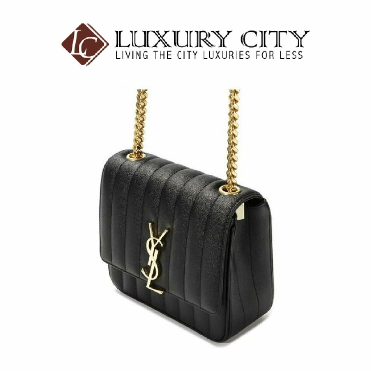 [Luxury City] Saint Laurent Vicky Medium In Matelasse Lambskin Black YSL- 532612