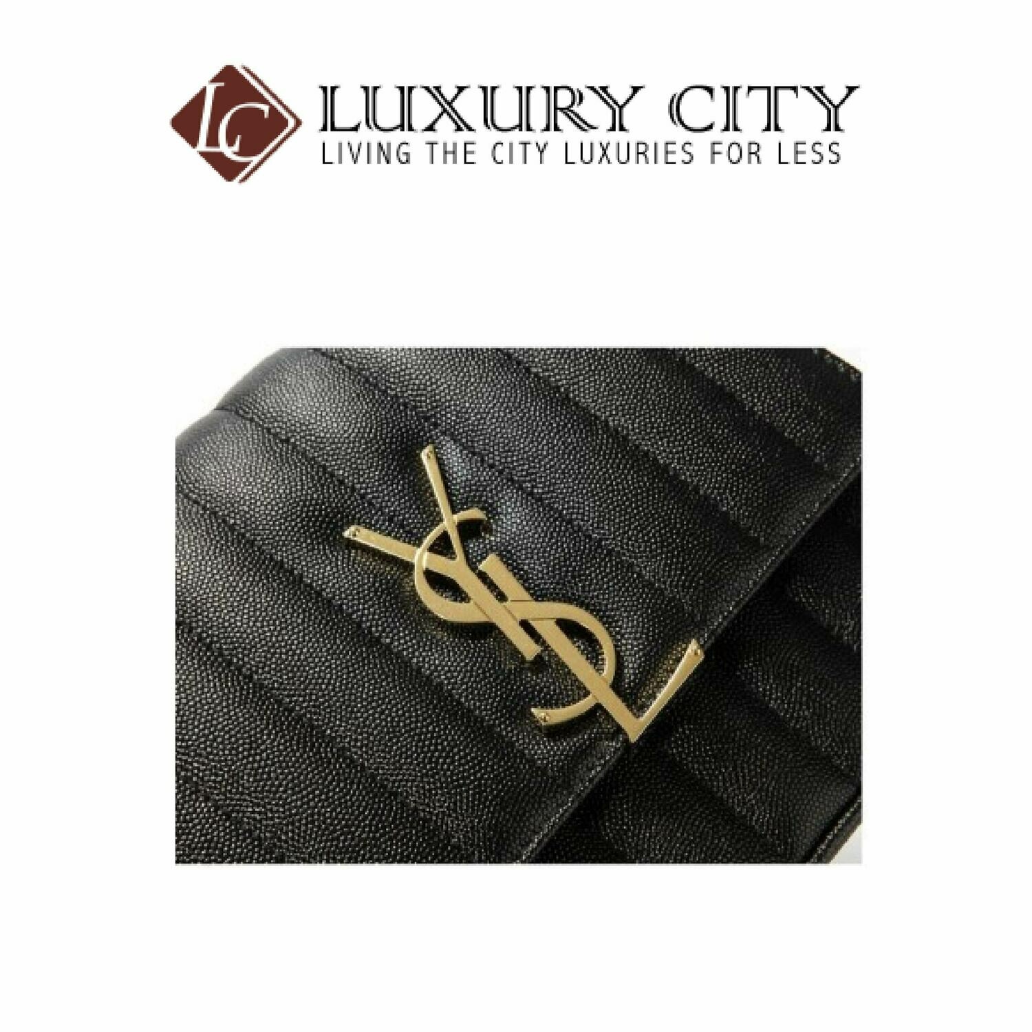 [Luxury City] Saint Laurent Vicky Medium In Matelasse Lambskin Black YSL- 532612