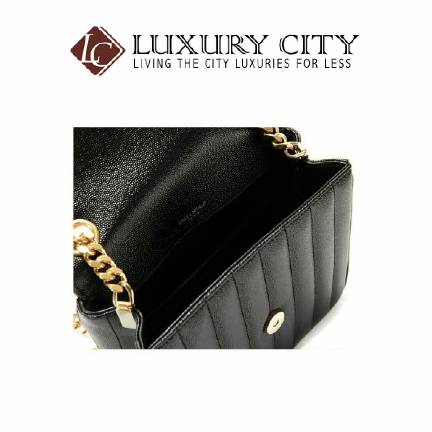 [Luxury City] Saint Laurent Vicky Medium In Matelasse Lambskin Black YSL- 532612