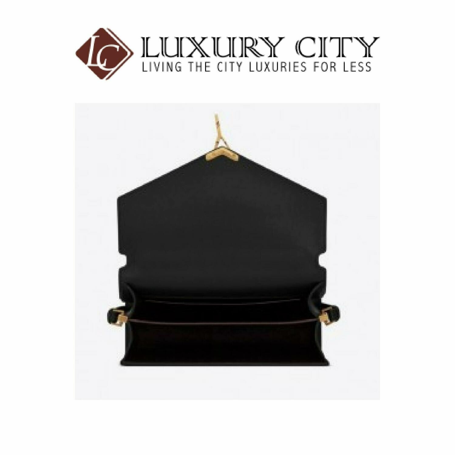 [Luxury City] Saint Laurent Cassandra Top Handle Medium Bag In Grain De Poudre Embossed Leather Black YSL- 578000