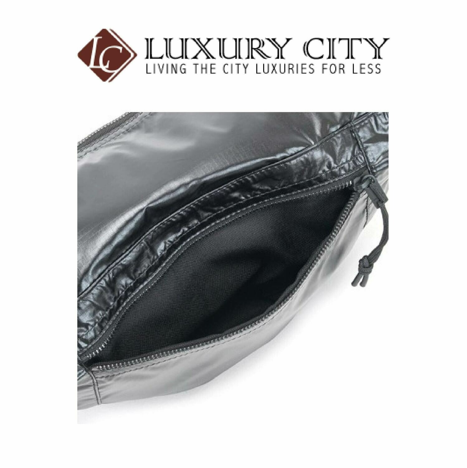 [Luxury City] Saint Laurent Nuxx Body Bag In Nylon With A Saint Laurent Print Black YSL- 581375