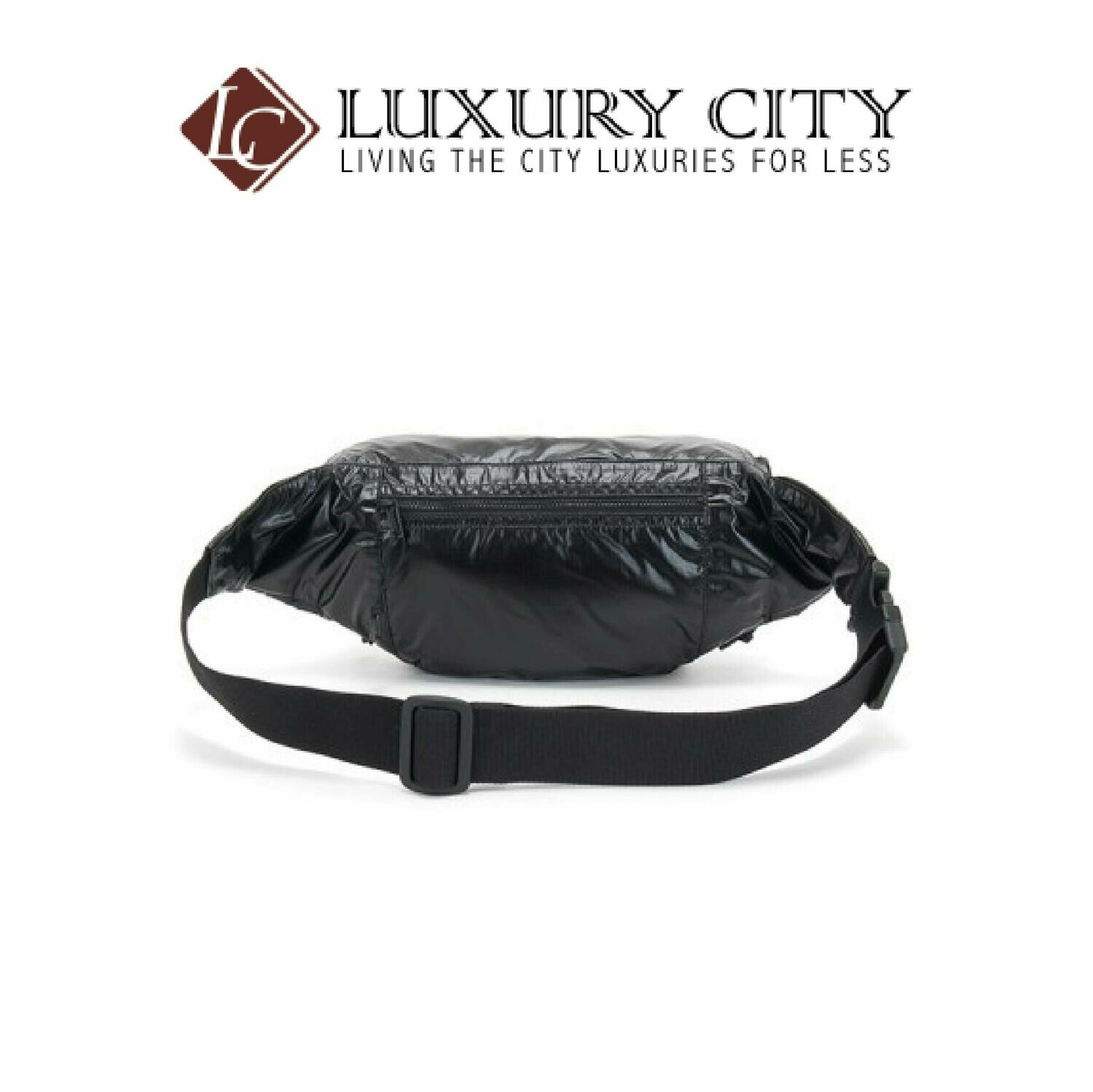[Luxury City] Saint Laurent Nuxx Body Bag In Nylon With A Saint Laurent Print Black YSL- 581375