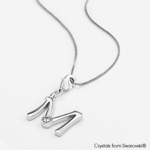 LUSH Alphabet M Charm Necklace