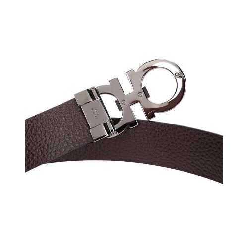 [Luxury City] Salvatore Ferragamo Reversible And Adjustable Gancini Belt Black/Brown Sferragamo-678783
