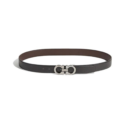 [Luxury City] Salvatore Ferragamo Reversible And Adjustable Gancini Belt Black/Brown Sferragamo-679710
