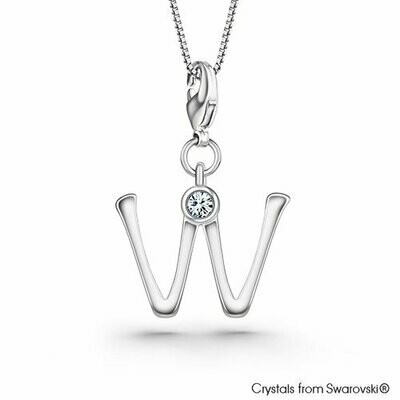 LUSH Alphabet W Charm Necklace