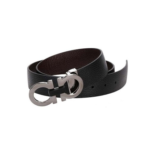 [Luxury City] Salvatore Ferragamo Reversible And Adjustable Gancini Belt Black/Brown Sferragamo-678783
