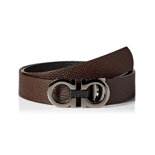 [Luxury City] Salvatore Ferragamo Reversible And Adjustable Gancini Belt Black/Brown Sferragamo-678783