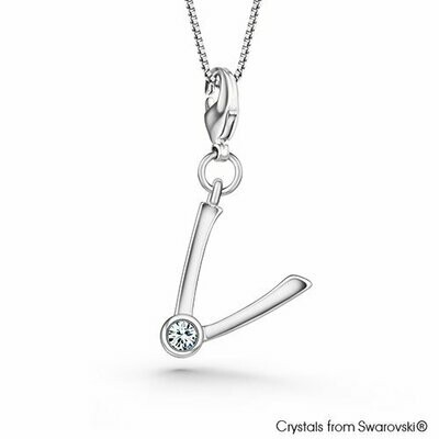 LUSH Alphabet V Charm Necklace