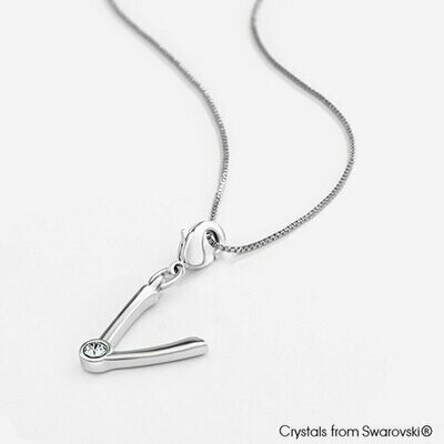 LUSH Alphabet V Charm Necklace
