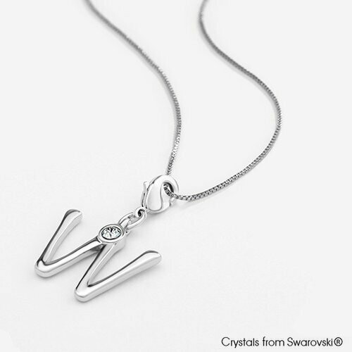 LUSH Alphabet W Charm Necklace
