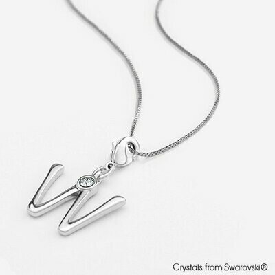 LUSH Alphabet W Charm Necklace