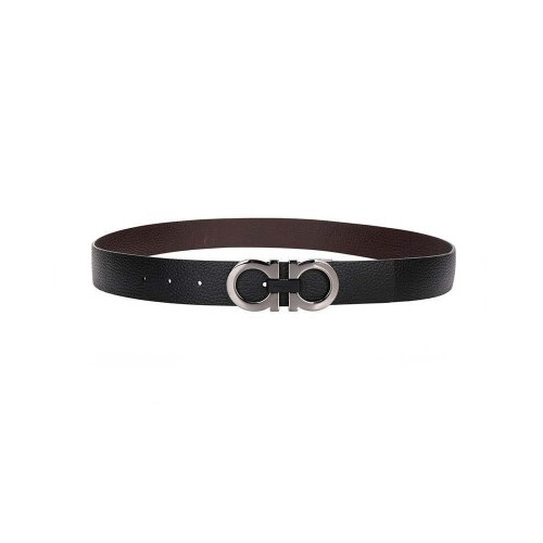 [Luxury City] Salvatore Ferragamo Reversible And Adjustable Gancini Belt Black/Brown Sferragamo-678783