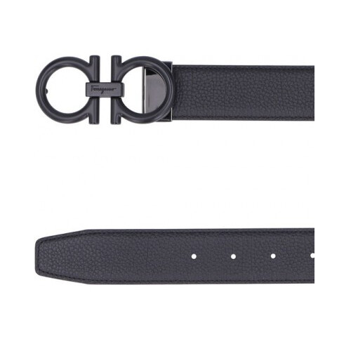 [Luxury City] Salvatore Ferragamo Adjustable And Reversible Gancini Belt Black/Brown Sferragamo-679974