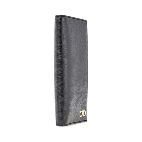[Luxury City] Ferragamo Gancini Organizer Wallet Black Ferragamo-66A071