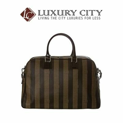 [Luxury City] Fendi Women Striped Duffle Bag