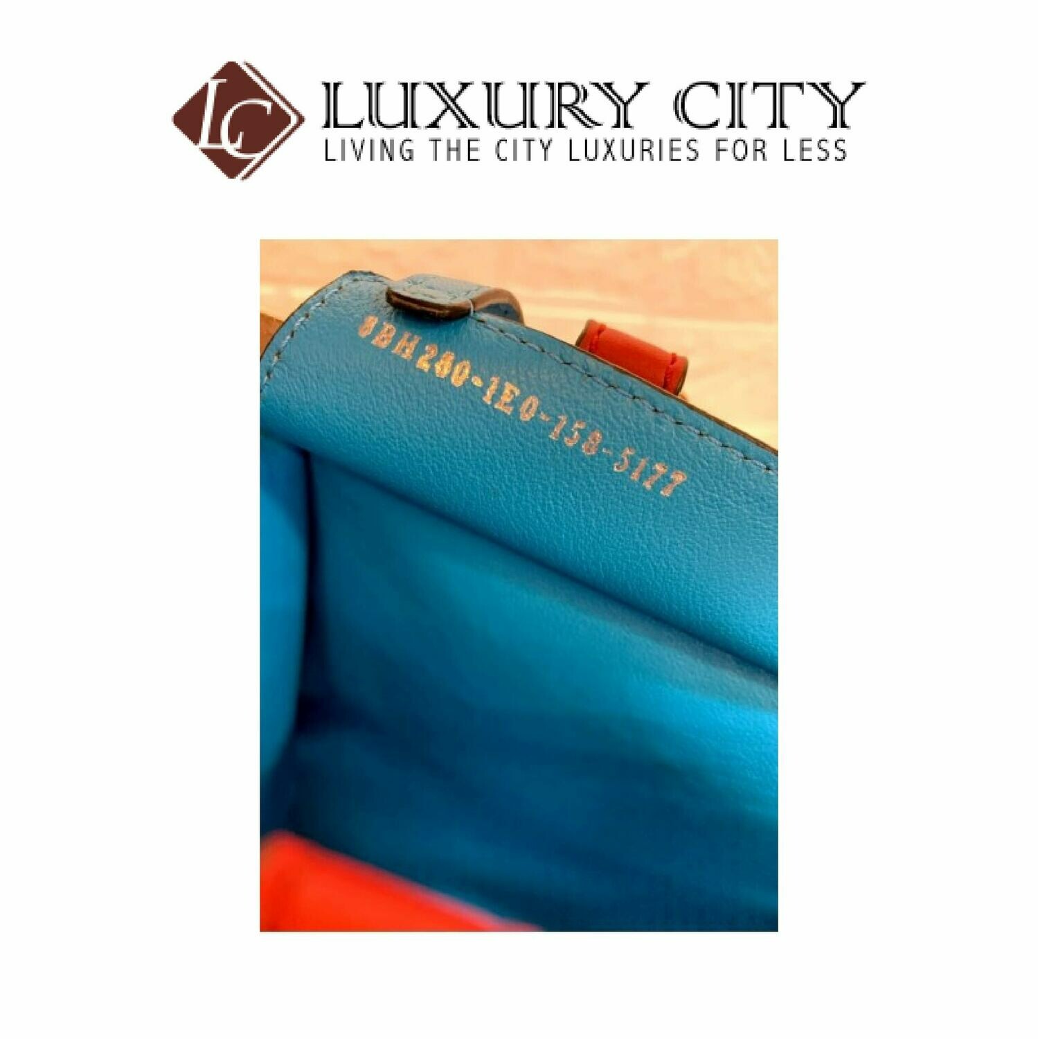 [Luxury City] Fendi Black/Plaster Leather Grande 3Jours Tote Bag 8BH280 - Red/Brown