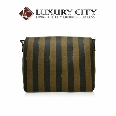 [Luxury City] Fendi Spalmati Pequin Messenger Bag