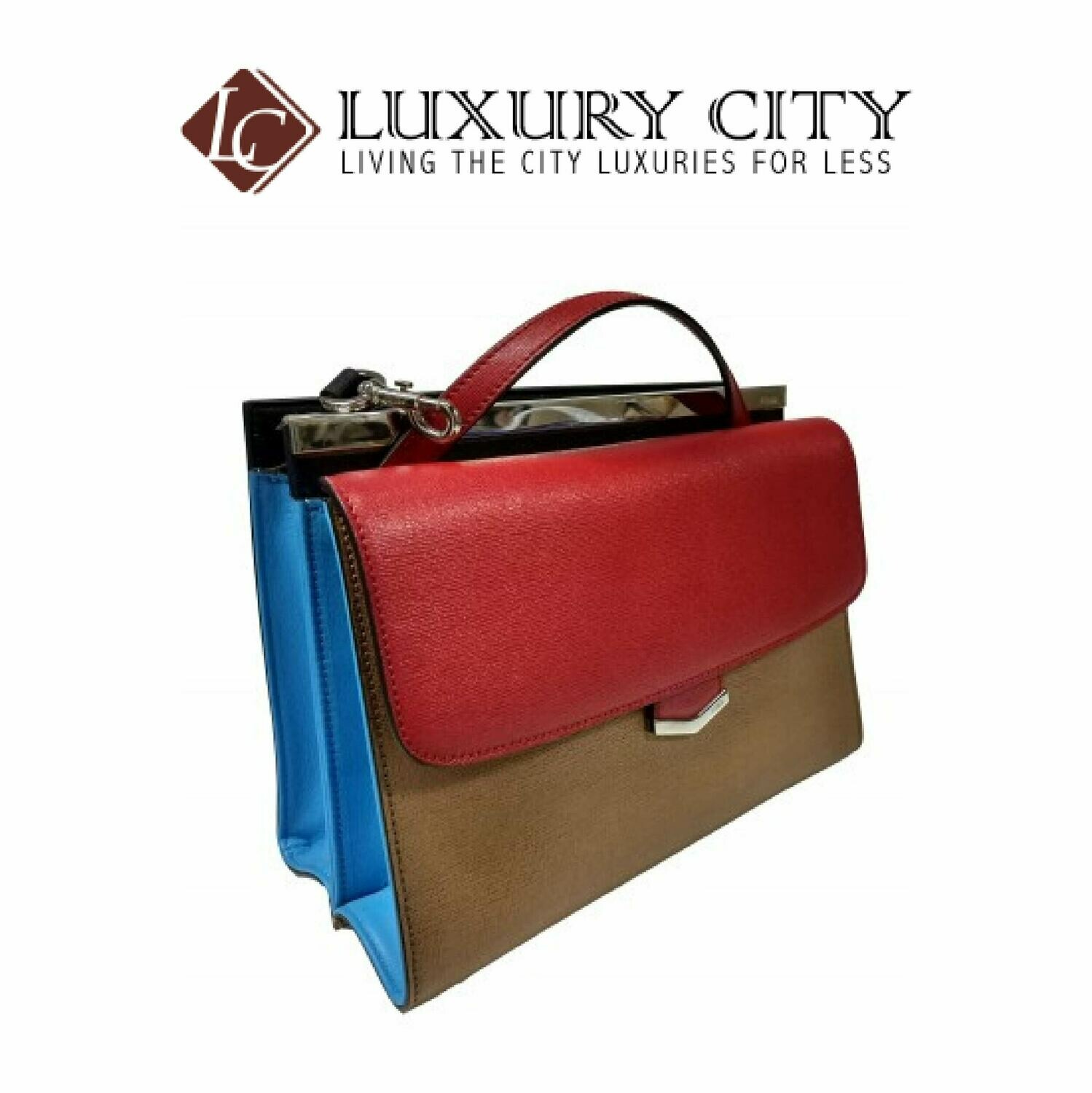 [Luxury City] Fendi 8BT222 Medium - Red/Brown/Blue