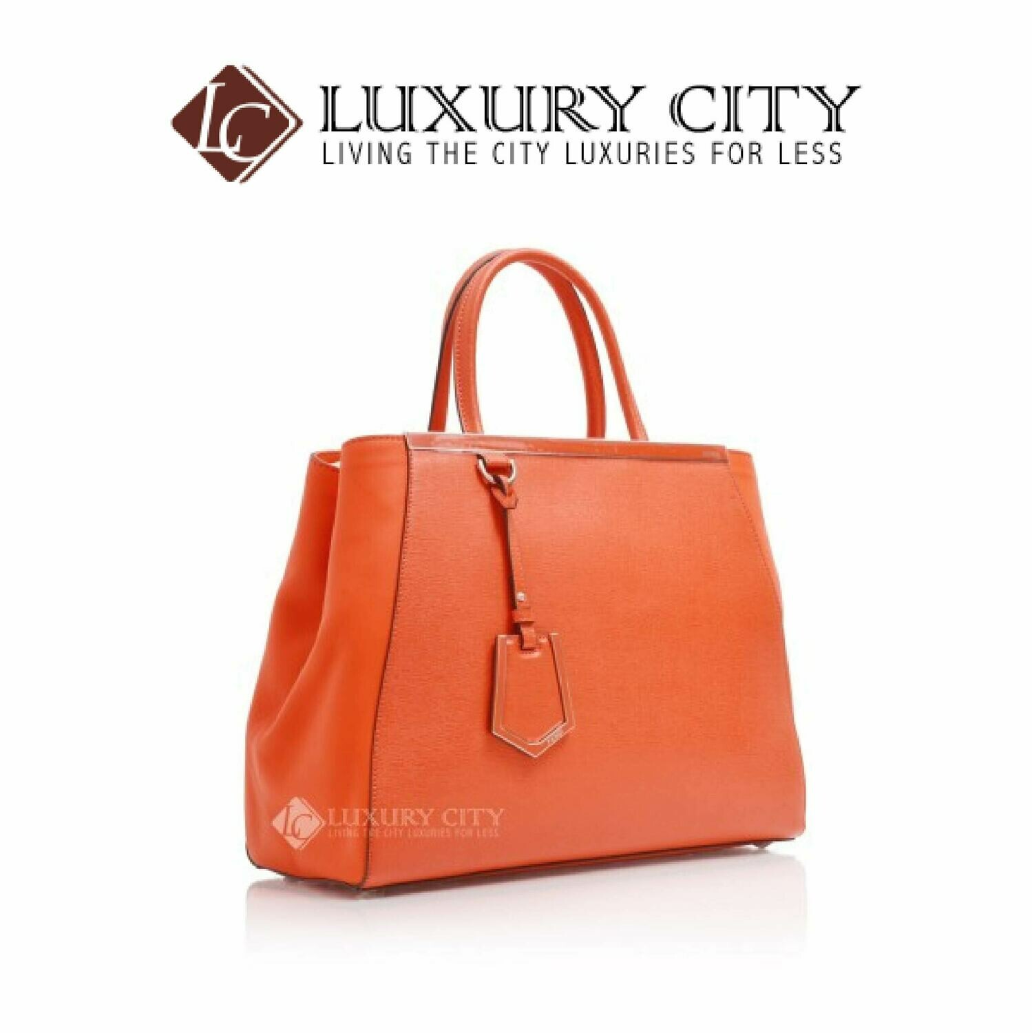 [Luxury City] Fendi Shopping 2Jours Medium Tote Orange
