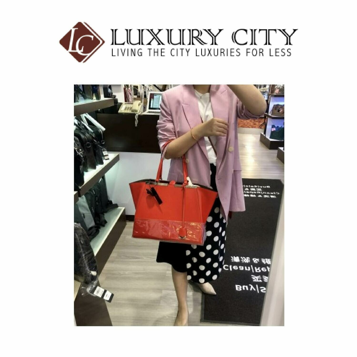 [Luxury City] Fendi Shopping 3Jours Tote Orange
