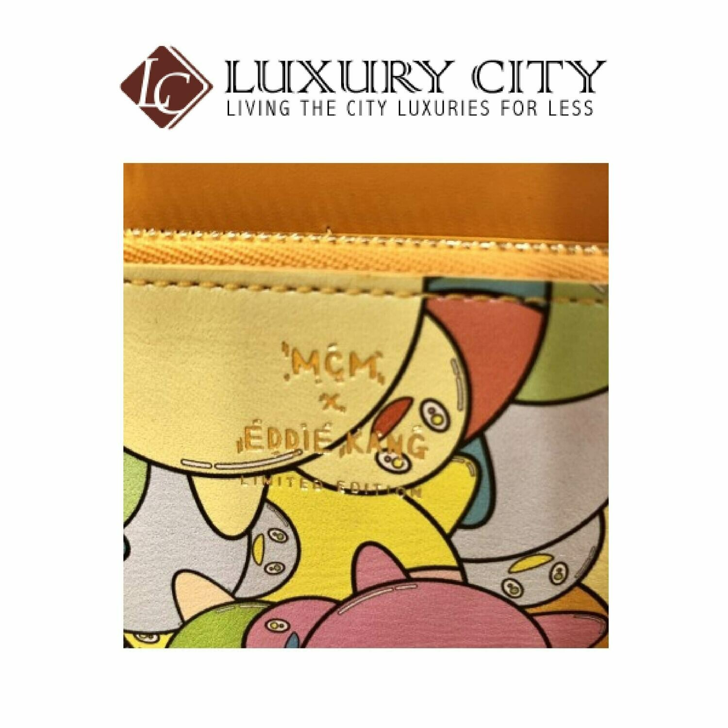 [Luxury City] MCM x Eddie Kang Zip Around Wallet in Visetos-MYL8SOC46IG