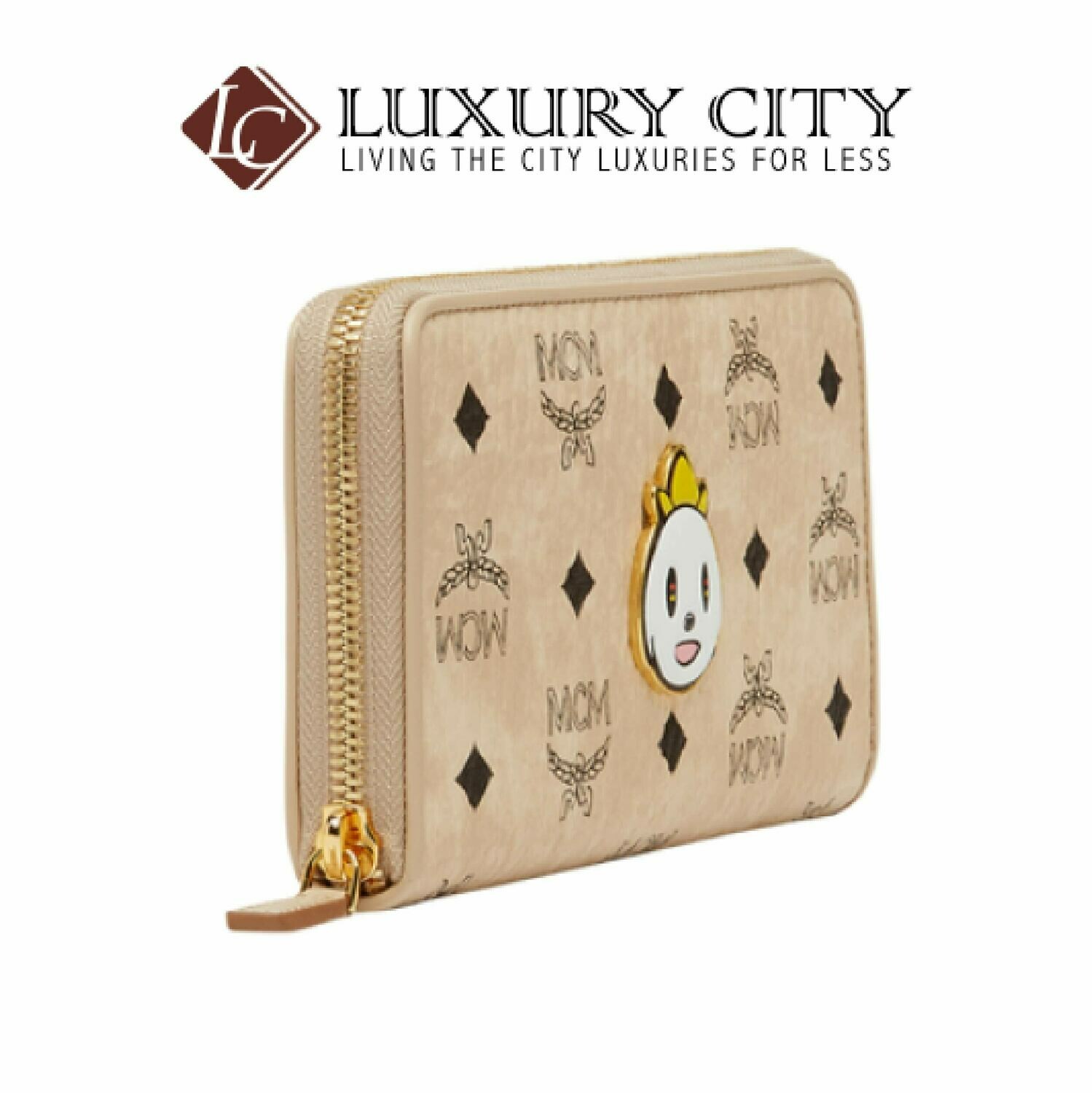 [Luxury City] MCM x Eddie Kang Zip Around Wallet in Visetos-MYL8SOC46IG