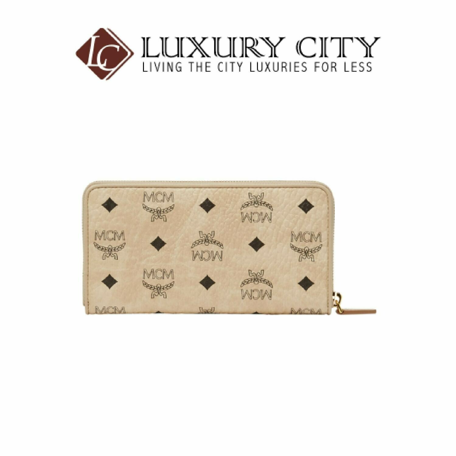 [Luxury City] MCM x Eddie Kang Zip Around Wallet in Visetos-MYL8SOC46IG