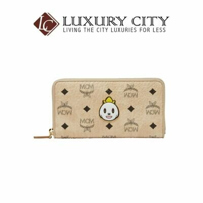 [Luxury City] MCM x Eddie Kang Zip Around Wallet in Visetos-MYL8SOC46IG