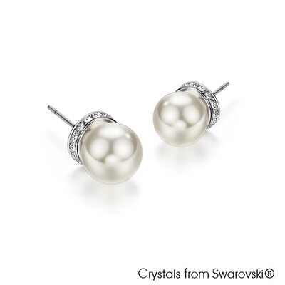 LUSH Classic Swarovski Pearl Earrings