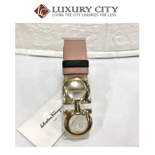 [Luxury City] Salvatore Ferragamo Brand New Ferragamo Double Sided Gancini Buckle Belt
