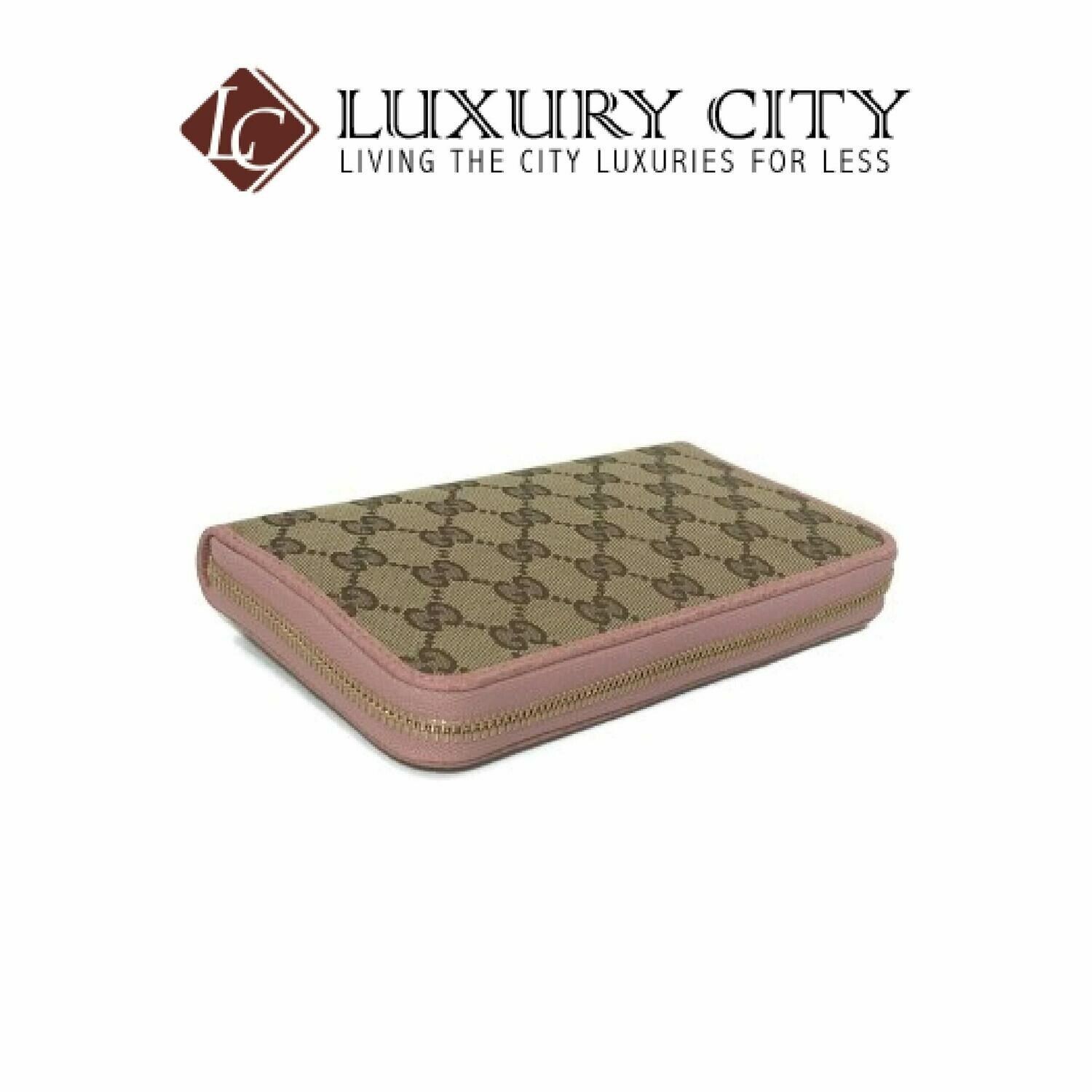 [Luxury City] Gucci Microguccissima Zip Around Wallet Pink Gucci-496085