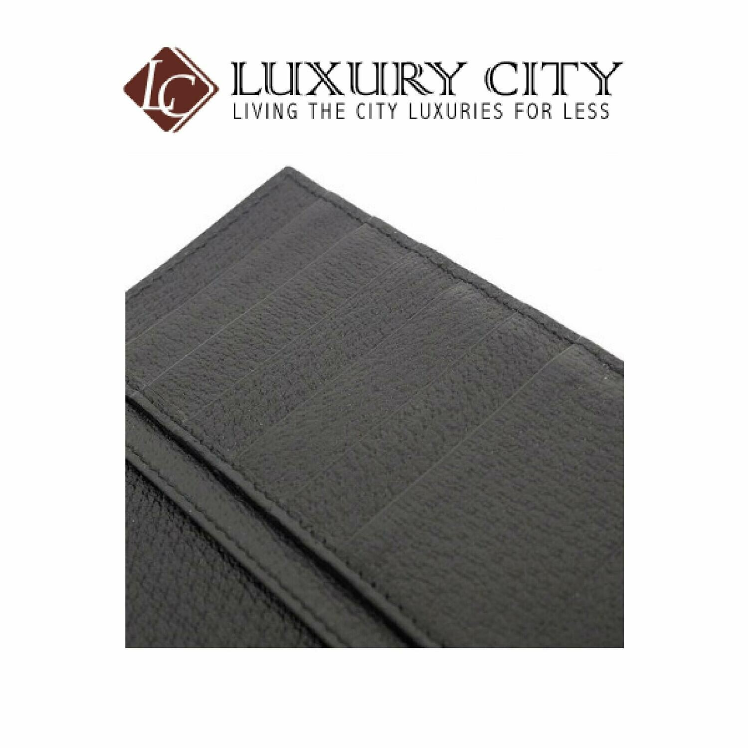 [Luxury City] Gucci Marmont Leather BI- Fold Wallet Black Gucci- 459133