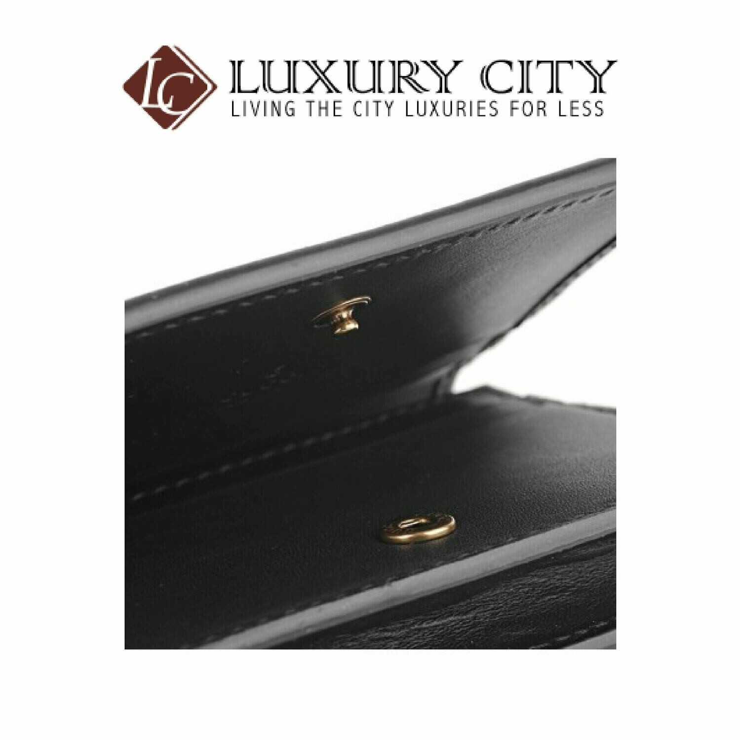 [Luxury City] Gucci Queen Margaret GG Card Case Wallet Black Gucci-476072