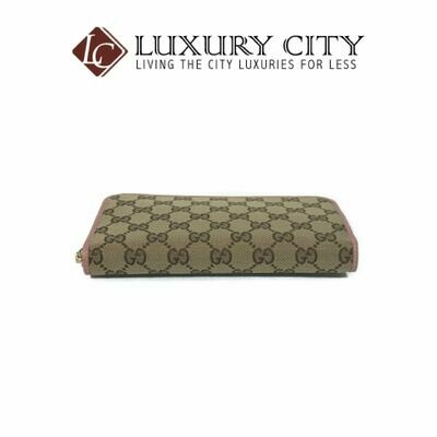 [Luxury City] Gucci Microguccissima Zip Around Wallet Pink Gucci-496085