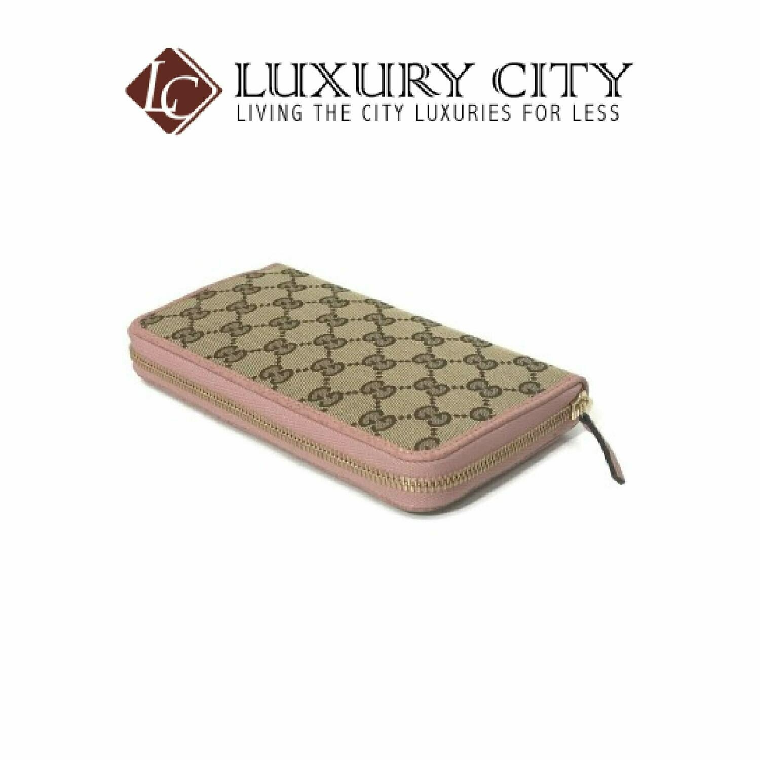 [Luxury City] Gucci Microguccissima Zip Around Wallet Pink Gucci-496085