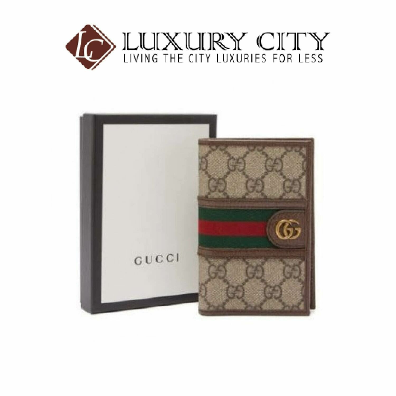 [Luxury City] Gucci Ophidia GG Brown Passport Holder